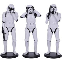 Three Wise Stormtroopers Star Wars Figurines 14cm | 3 Piece Novelty Set - White