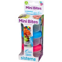 Pack of 3 Sistema Mini Bites Food Containers
