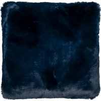 Rabbit Faux Fur Cushion - Navy / 45cm