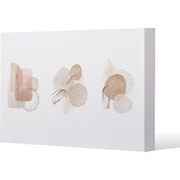 Bbeige watercolor Illustration and gold elements Canvas Print - White / 91cm / 61cm
