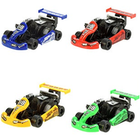 4 Go Kart Car Toys - Multicolour