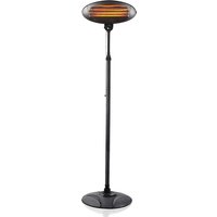 Sohler, Electric Patio Heater 2KW Quartz Halogen Infrared Outdoor Garden X20F00K002 - Black Sohler, Electric Patio Heater 2KW Quartz Halogen Infrared Outdoor Garden X20F00K002 - Black