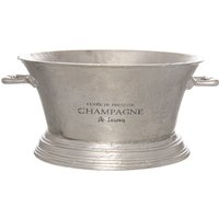 Large Antique Pewter Champagne Cooler Vintage Barware - Antique Silver