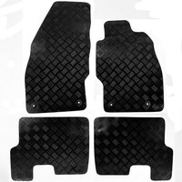 Vauxhall Corsa D and E Tailored Rubber Car Mats 2006 to 2019 Floor Set - Black