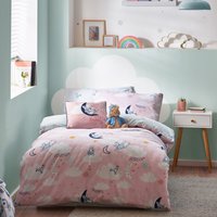Peter Rabbit Sleepy Head Reversible Duvet Set - Pink / Single