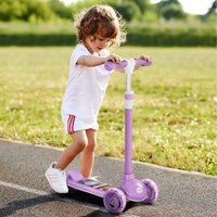 AIYAPLAY Kids 3 Wheel Scooter for 2-6 Years Old With Adjustable Height - Purple