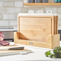 Bamboo Index Chopping Boards - White