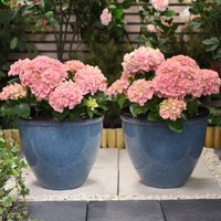 Blue Glazed Effect Planter - Blue / 2
