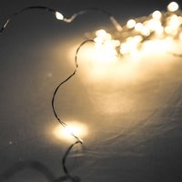 100 Led Battery Micro Fairy Lights 10M Flexible Wire - Silver