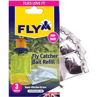 Fly Trap Bait Refills Outdoor Fly Catcher Poison Free Bait 3x4g - Neutral