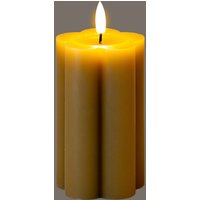 Luxe Collection Natural Glow Stone LED Candle Inches - Cream