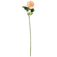 Set of 3 Artificial Butter Portland Rose Stems - Pink