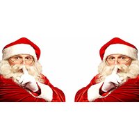 Santa Christmas Car Stickers - Red / 0.1kg