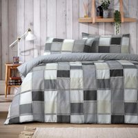 Glencoe Check Duvet Set - Grey / King