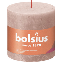 Bolsius Misty Pink Pillar Candle - Pink
