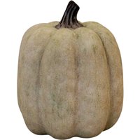 Four Candle Large Dusty Green Ceramic Pumpkin Ornament