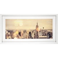 Mounted Box Panoramic Photo Frame - White