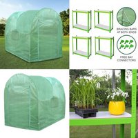 Polytunnel 19mm 2.5m x 2m with Racking - Green