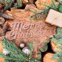 Merry Christmas Decoration , Rusty Metal Sign , Mantle Display , Xmas Sign - Rusty