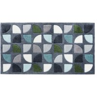 JVL SOLEMATE Hand Carved Windmill Door Mat - Blue