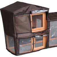 Waterproof Animal Hutch Covers for Hutches - Brown / 180cm / 52cm