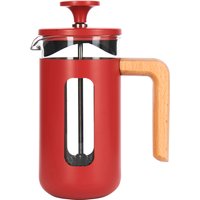 La Cafetiere Pisa Glass Cafetiere with Stainless Steel Frame - Red / 11.3cm