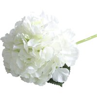 Artificial Silk Hydrangea Short Stem Pick 42 cm - Cream
