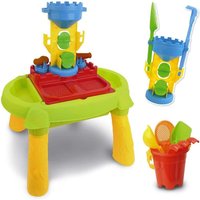 3-in-1 Sand and Water Outdoor Activity Table Play Set for Children - Multi colour