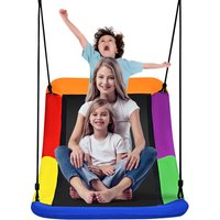 Costway 150 x 80CM Large Tree Swing Outdoor Swing - Colorful