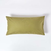 1000 Thread Count Egyptian Cotton Housewife Kingsize Pillowcase - Olive Green