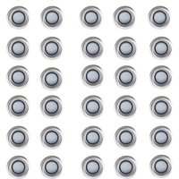 ValueLights, Decking Light 30 Pack Silver Outdoor Decking Light - Silver ValueLights, Decking Light 30 Pack Silver Outdoor Decking Light - Silver