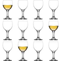 Misket White Wine Glasses - 170ml - Pack of 12 - Clear
