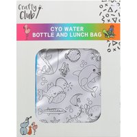 Crafty Club, Colour Your Own Water Bottle and Lunch bag Crafty Club, Colour Your Own Water Bottle and Lunch bag