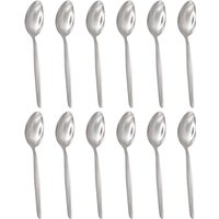 Economy Stainless Steel Dessert Spoons - 19cm - Silver / 12