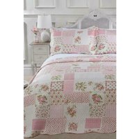 Cotswold Pathwork Bedspread - Pink / Double