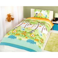 Jungle Boogie Polycotton Duvet With Pillowcase - Multicolor / Single