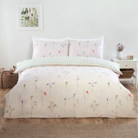 Niamh Floral Microfibre Polyester Complete Duvet Set With Pillowcase - Pink / King