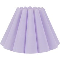 Lauren Fabric Pleated Scallop Edge Tapered Lamp Shade - Lilac
