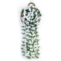 Artificial Hanging Violet - White