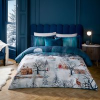 Starlight Cotton Duvet Cover Set - Midnight Blue / King