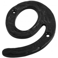 Durable Antique Door Number - Black / 9