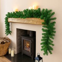 Christmas 9ft Luxury Artificial Garland - Green