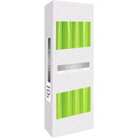 Green Taper Candle Elegant Natural Finish for Decor Events - Green