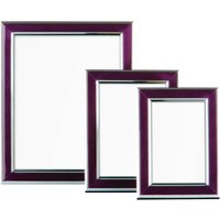 Opulence Purple and Silver Photo Frames - Set of 3 - Silver
