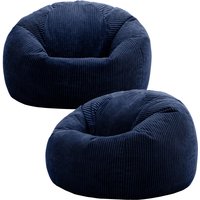 Kingston Classic Beanbag, Corduroy 2 Pack - Navy