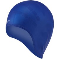 Silicone Ear Covered Swimming Cap - Blue