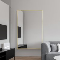 Artus Gold Aluminium Metal Edged Wall Mirror - Gold