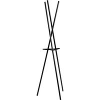 Rostok Matt Black Coat Stand - Black