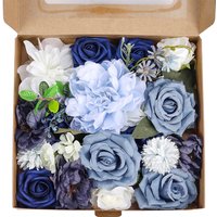 Lifeideas Artificial Flower Gift Box - Blue
