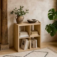 Mauro 2x2 Cube Storage Unit in Artisan Oak - Brown